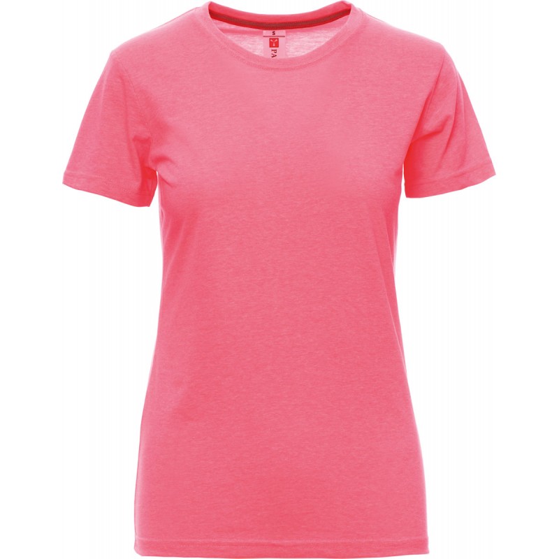 Sunset Lady Fluo - T-shirt girocollo donna - fuxia fluo