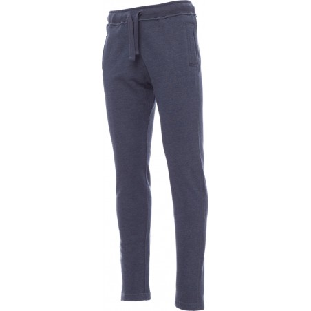 College - Pantalone in felpa con tasche - blu denim melange
