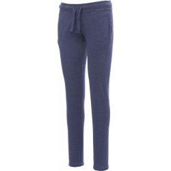 College Lady - Pantalone in felpa con tasche donna - light denim melange