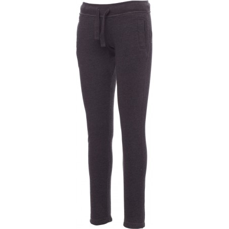 College Lady - Pantalone in felpa con tasche donna - nero melange