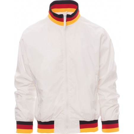 United - Giubbino ergonomico con zip - bianco Germania