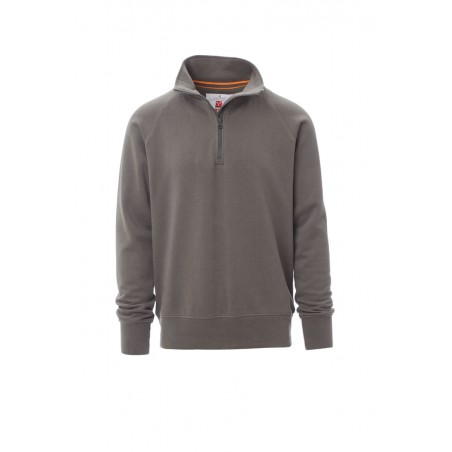 Austin - Felpa 1/2 zip in cotone - smoke