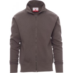 Houston - Felpa zip intera - smoke