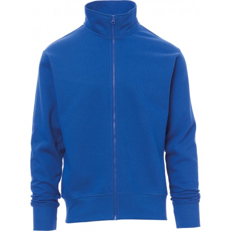 Houston - Felpa zip intera - blu royal