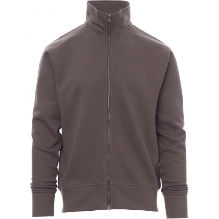 Houston - Felpa zip intera - smoke