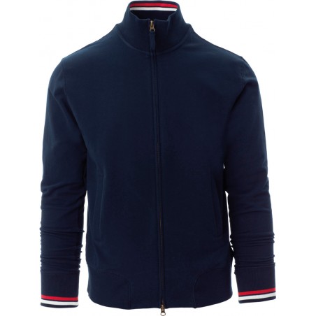 Maverick - Felpa zip intera - blu navy