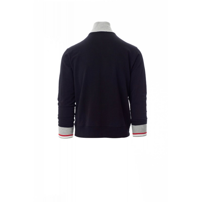 Maverick - Felpa zip intera - nero