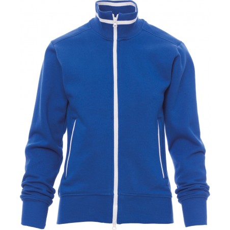 Melbourne - Felpa zip intera con tasche donna - blu royal