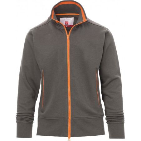 Melbourne - Felpa zip intera con tasche donna - smoke