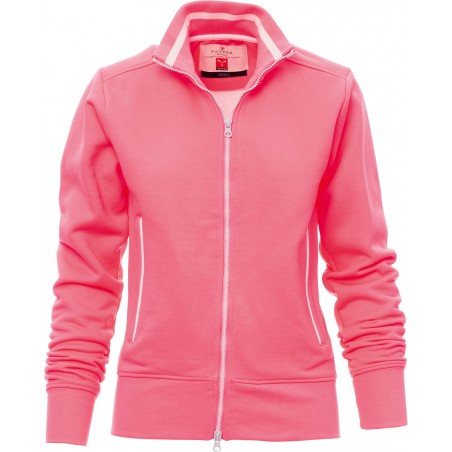 Melbourne - Felpa zip intera con tasche donna - fuxia fluo