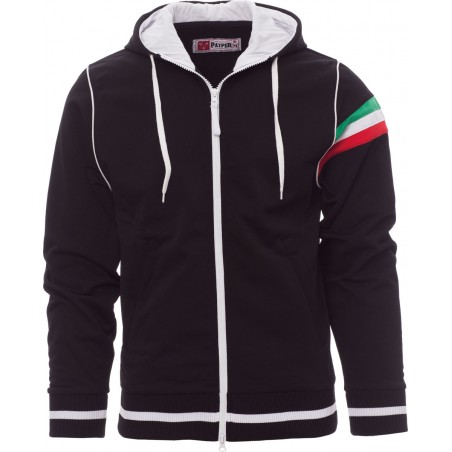 Nevada - Felpa con zip & cappuccio - nero