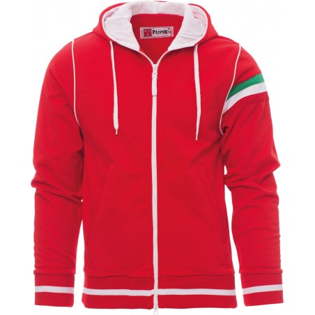 Nevada - Felpa con zip & cappuccio - rosso
