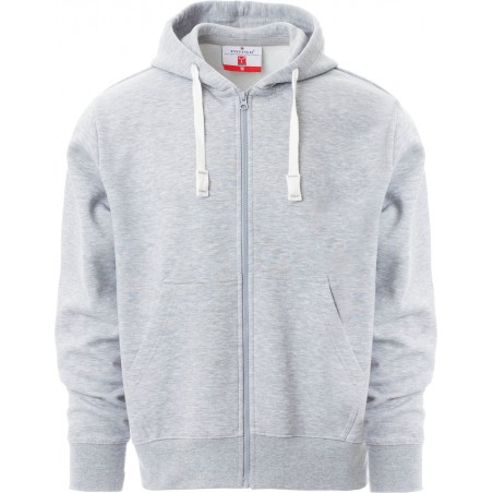 Portland - Felpa con zip & cappuccio - grigio melange