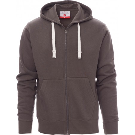 Portland - Felpa con zip & cappuccio - smoke