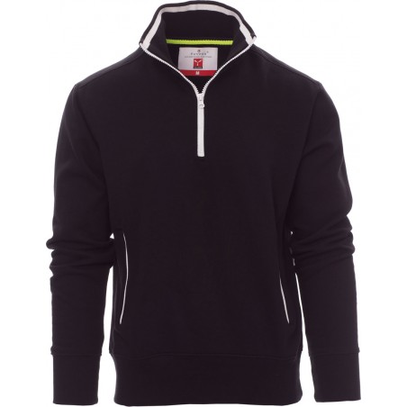 Rio - Felpa 1/2 zip con tasche - nero