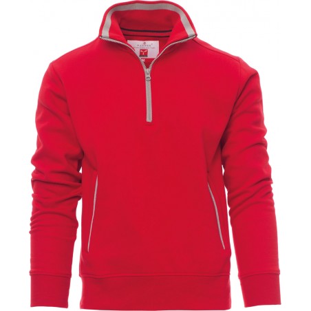 Rio - Felpa 1/2 zip con tasche - rosso