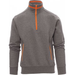 Rio - Felpa 1/2 zip con tasche - grigio cenere melange
