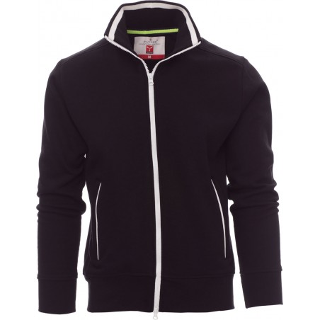 Sydney - Felpa zip intera con tasche - nero