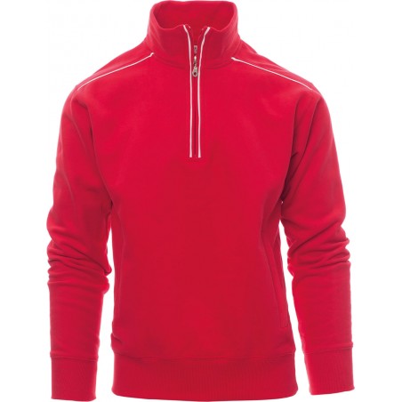Vancouver - Felpa 1/2 zip con tasche - rosso