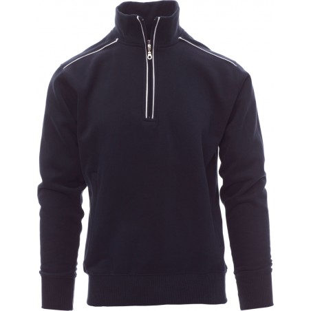 Vancouver - Felpa 1/2 zip con tasche - blu navy