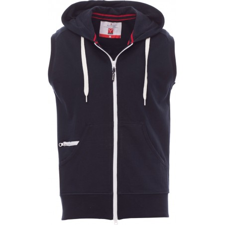 Boxer - Felpa senza maniche con zip & cappuccio - blu navy