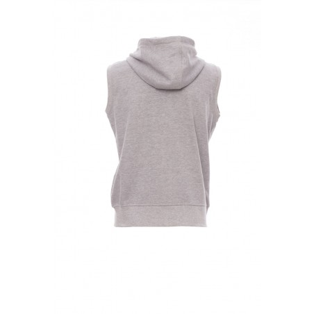 Boxer - Felpa senza maniche con zip & cappuccio - grigio melange