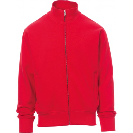 Class+ - Felpa zip intera con tasche - rosso