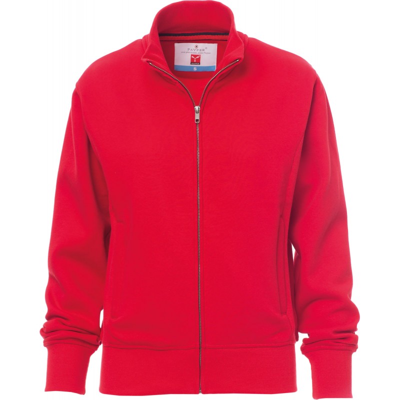 Class+ Lady - Felpa zip intera con tasche donna - rosso