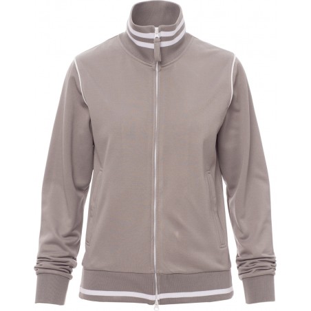Derby Lady - Felpa zip intera donna - grigio