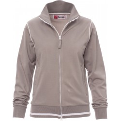 Derby Lady - Felpa zip intera donna - grigio
