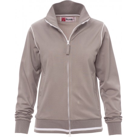 Derby Lady - Felpa zip intera donna - grigio