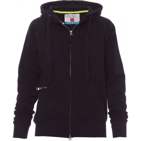 Hawaii+ Lady - Felpa con zip & cappuccio donna - nero