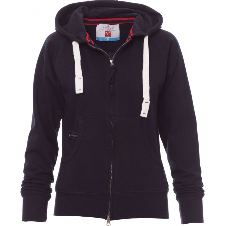 Hawaii+ Lady - Felpa con zip & cappuccio donna - blu navy