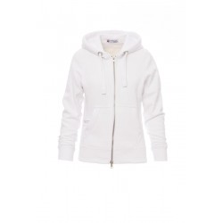 London Lady - Felpa con zip & cappucio donna -nero melange 2