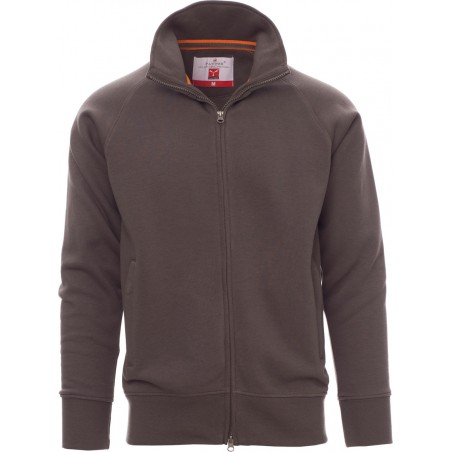 Panama+ - Felpa zip intera con tasche - smoke
