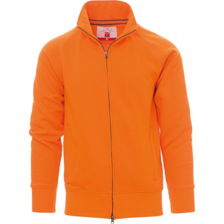 Panama+ - Felpa zip intera con tasche - arancione