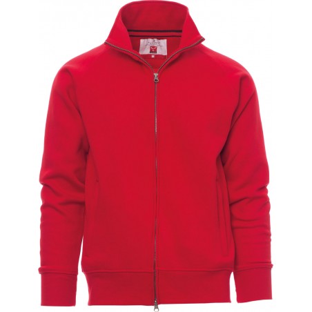 Panama+ - Felpa zip intera con tasche - rosso