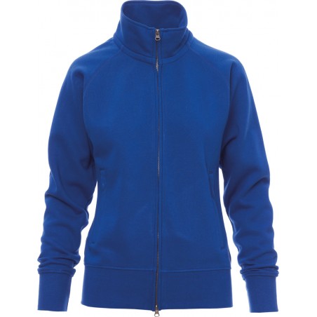 Panama+ Lady - Felpa zip intera con tasche donna - blu royal