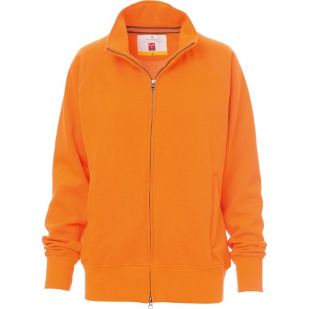 Panama+ Lady - Felpa zip intera con tasche donna - arancione