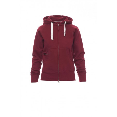 Dallas+ Lady - Felpa con zip & cappuccio donna - bordeaux