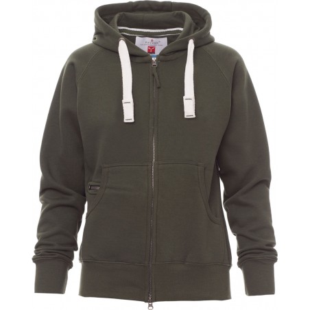 Dallas+ Lady - Felpa con zip & cappuccio donna - verde
