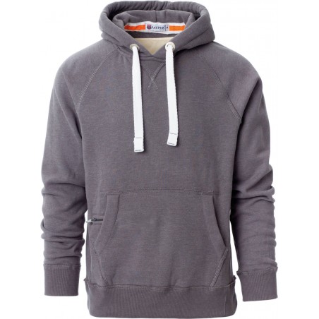 Tokyo - Felpa con capuccio e tasca a marsupio - grigio melange