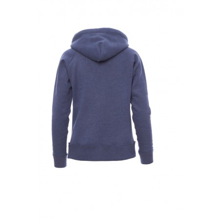 Tokyo Lady - Felpa con capuccio e tasca a marsupio donna - light denim melange