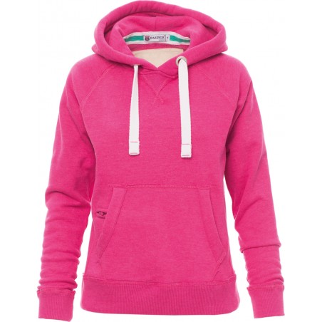 Tokyo Lady - Felpa con capuccio e tasca a marsupio donna - fuxia melange