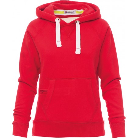 Tokyo Lady - Felpa con capuccio e tasca a marsupio donna - rosso