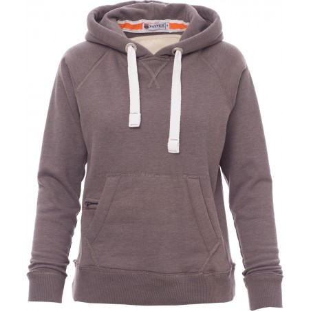 Tokyo Lady - Felpa con capuccio e tasca a marsupio donna - steel grey melange