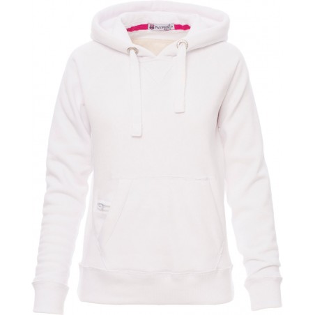 Tokyo Lady - Felpa con capuccio e tasca a marsupio donna - bianco