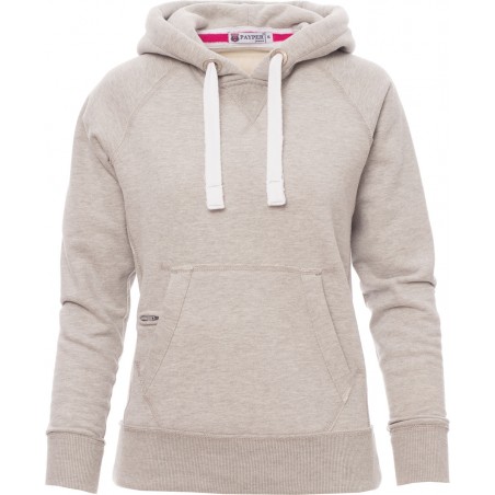 Tokyo Lady - Felpa con capuccio e tasca a marsupio donna - grigio melange