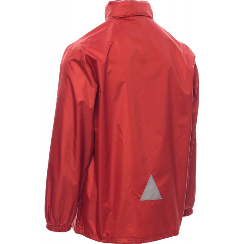 Wind - Giubbino antivento con zip & cappuccio - rosso