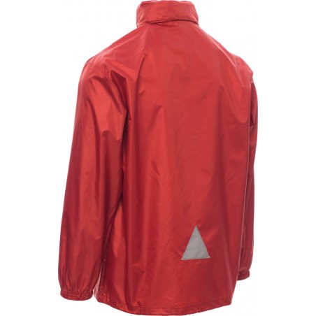 Wind - Giubbino antivento con zip & cappuccio - rosso